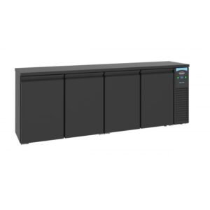 7489_5280_2 ARRIÈRE BAR RÉFRIGÉRÉE NOIR 4 PORTES